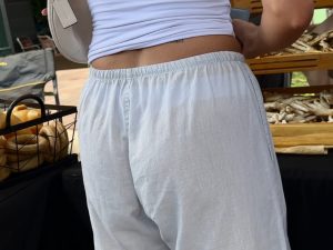 Thin White Pants Reveal